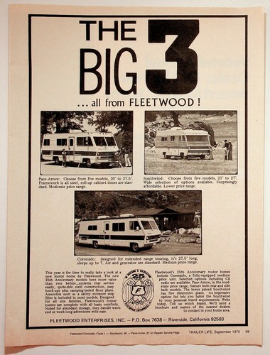 Fleetwood motorhome - fleetwood, rv